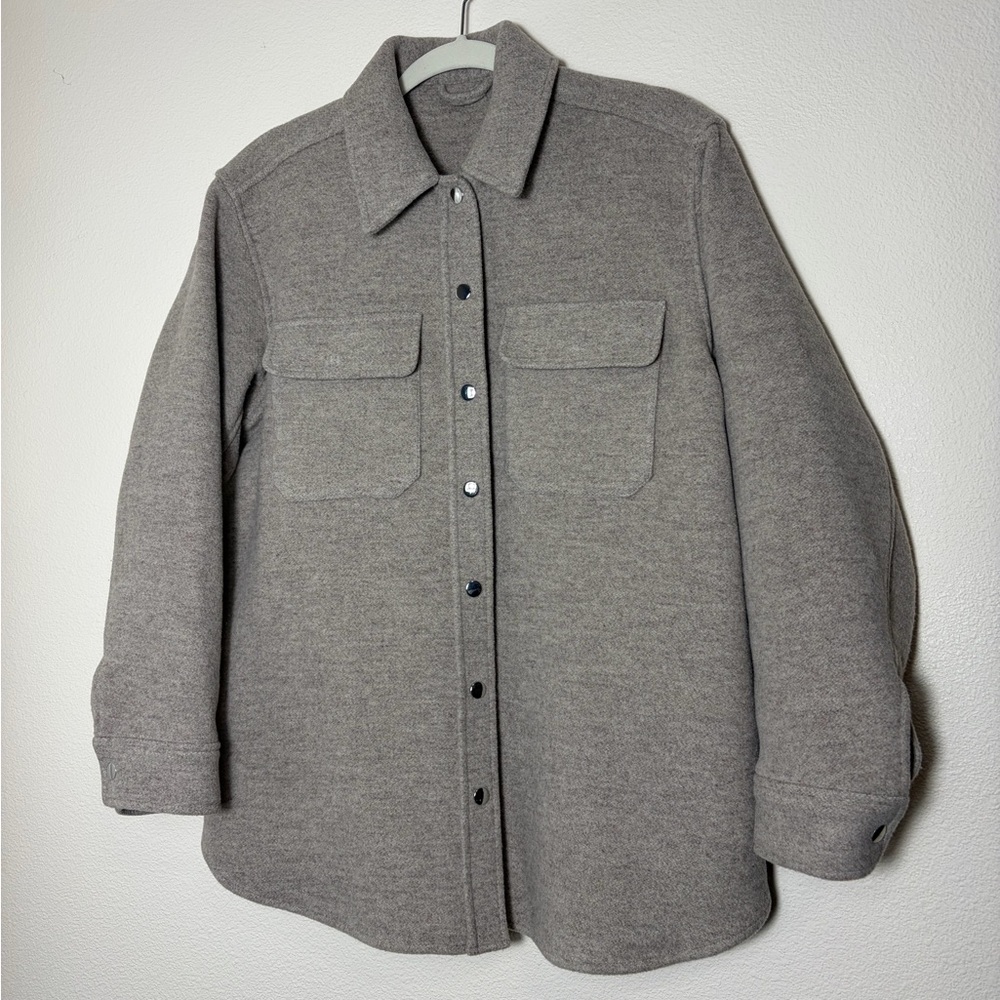 Anthropologie & Other Stories Wool Blend Shirt Jacket Size 4